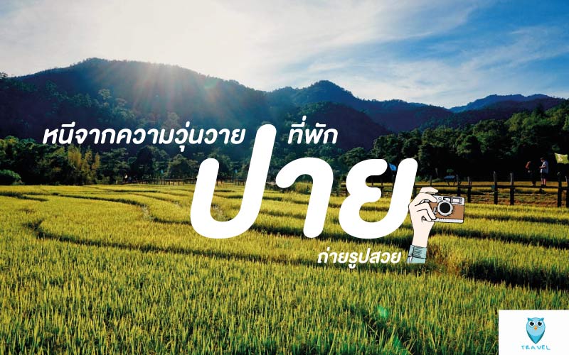 หนีจากความวุ่นวาย ที่พักปาย ถ่ายรูปสวย